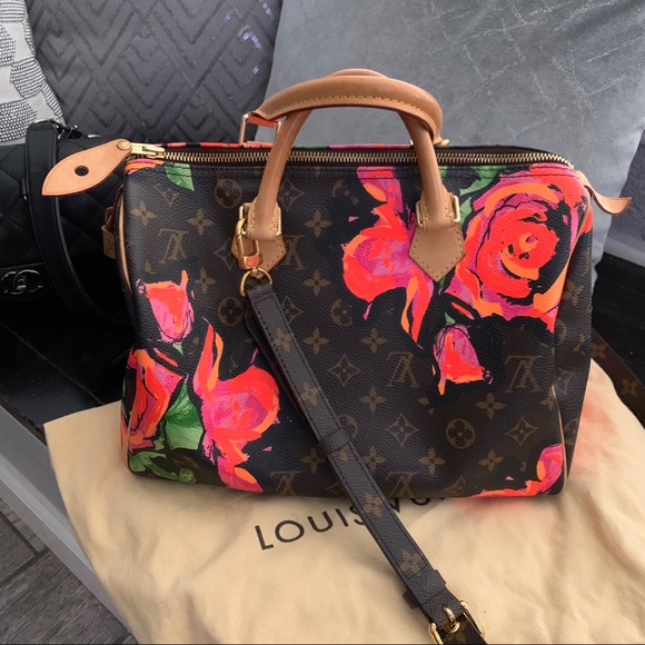 SOLD 🌸 LV Speedy 30 Stephen Sprouse Roses - Picture 2 of 8